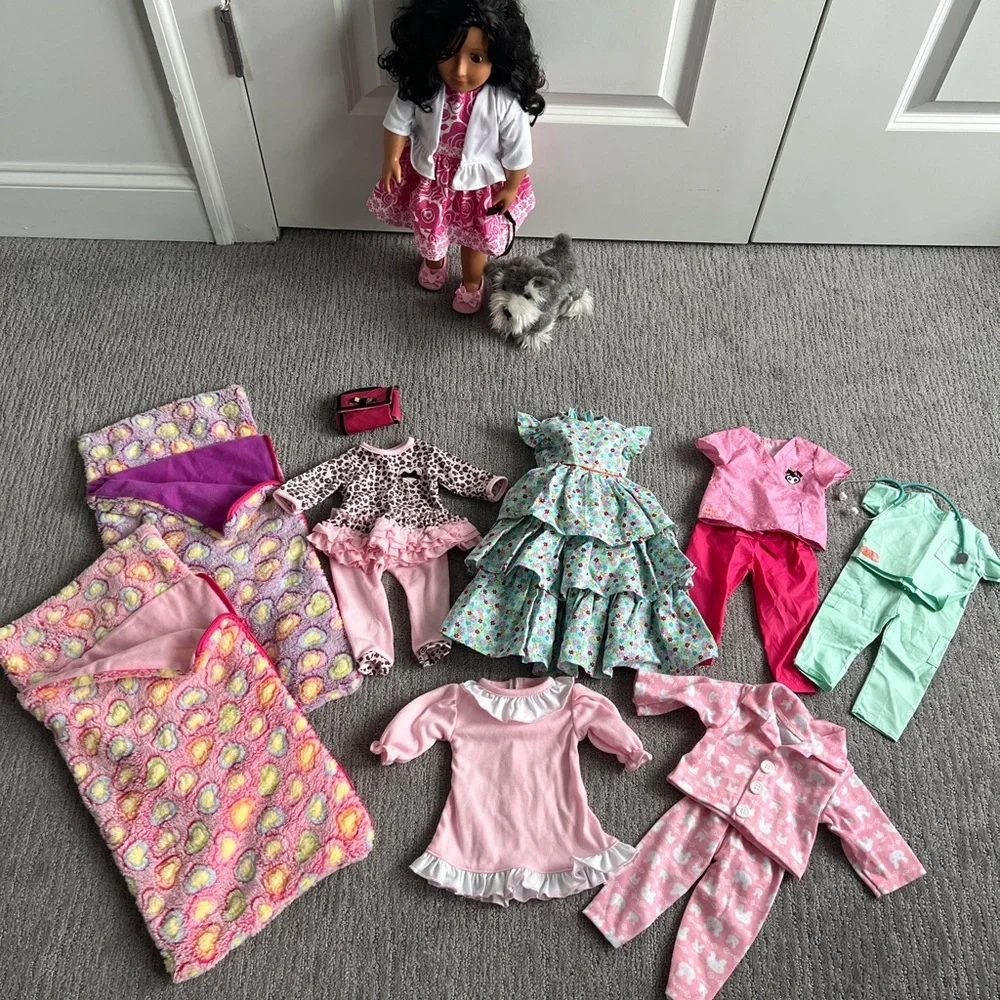 Our Generation doll with Accessories and Plush Dog - Picture 7 of 7